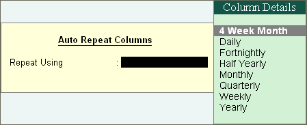 Modifying Reports in TallyERP9